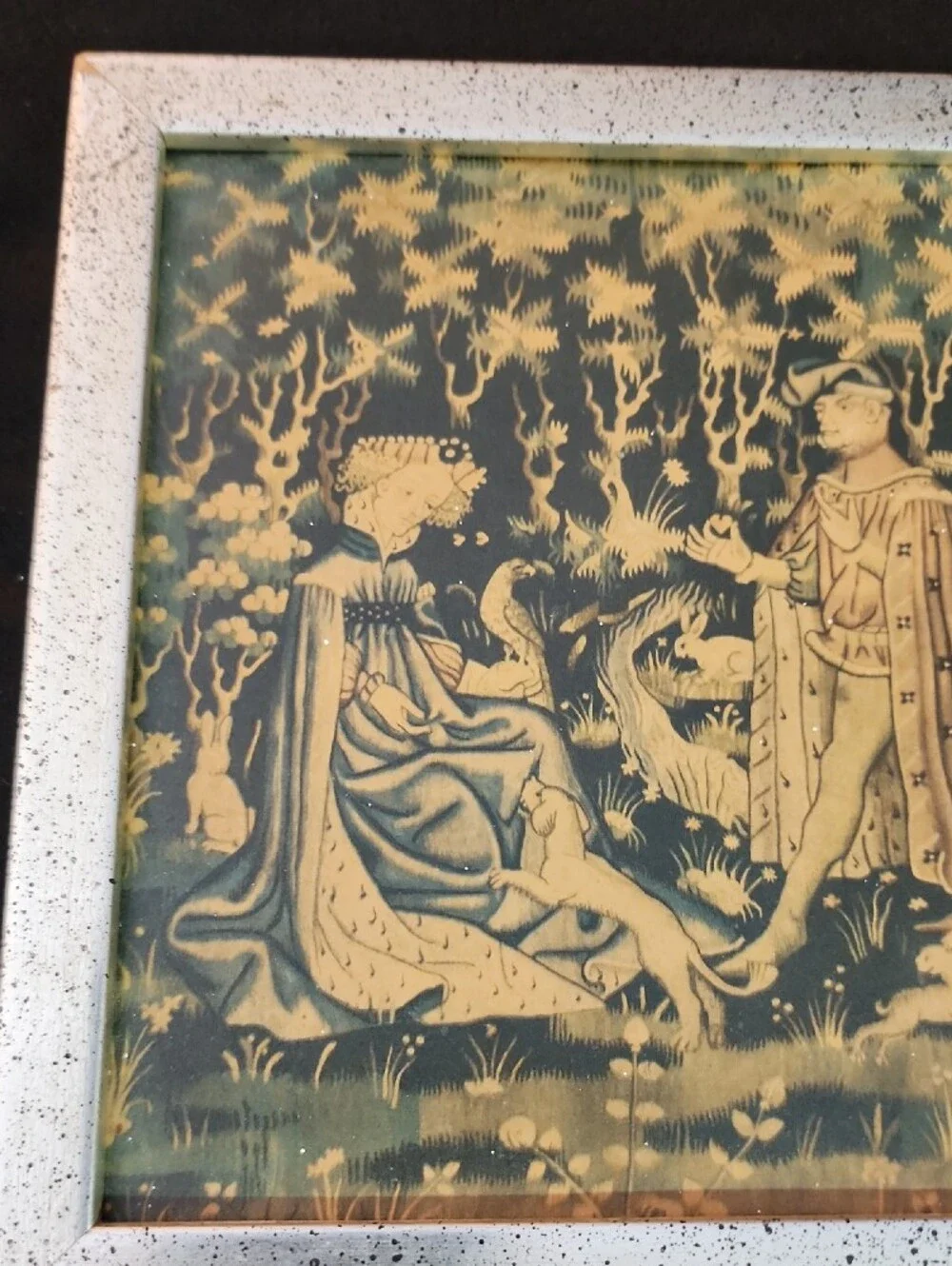 Vintage-Offering Of The Heat‐ Inspired Gold and Black Medieval Wall Art -